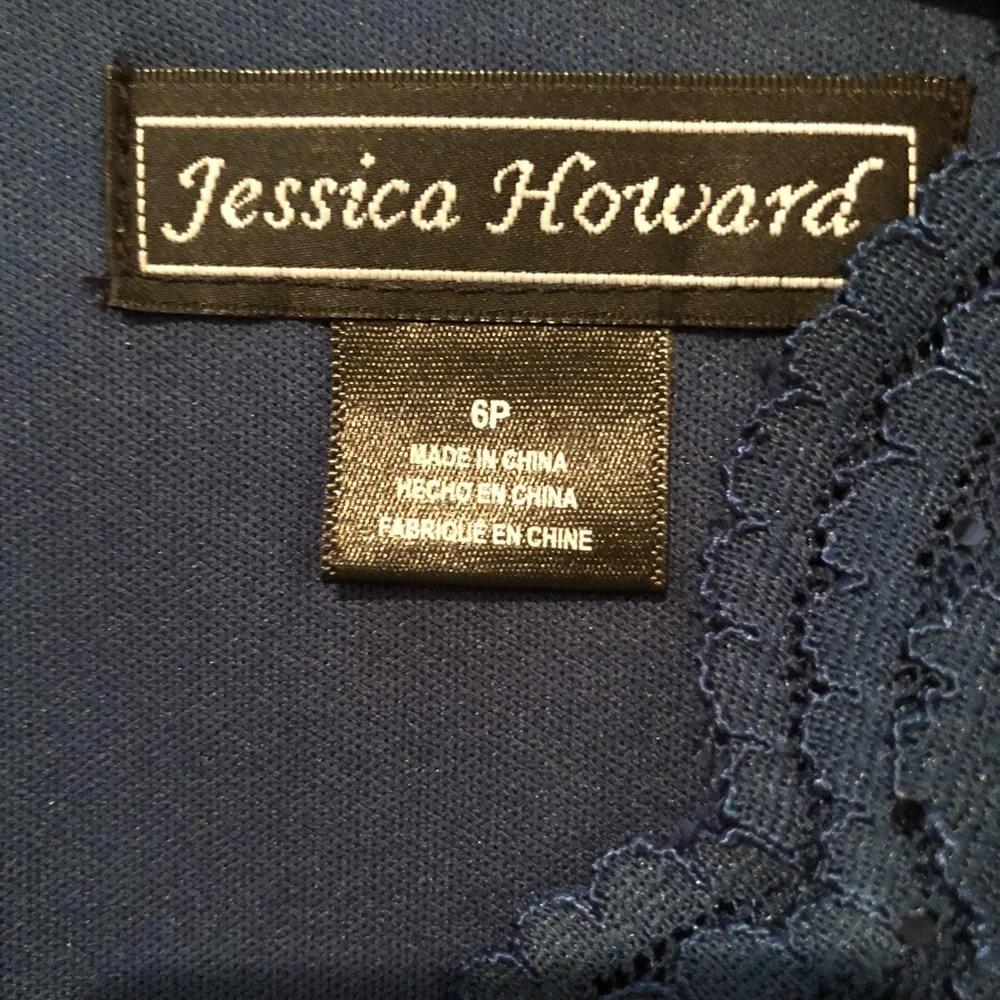 Beautiful Blue Jessica Howard Dress size 6p - Picture 4 of 12